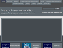 Tablet Screenshot of centrodiradiodiagnostica.com